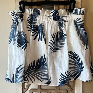 Lumiere Strapless Palm Leaf Top. Medium